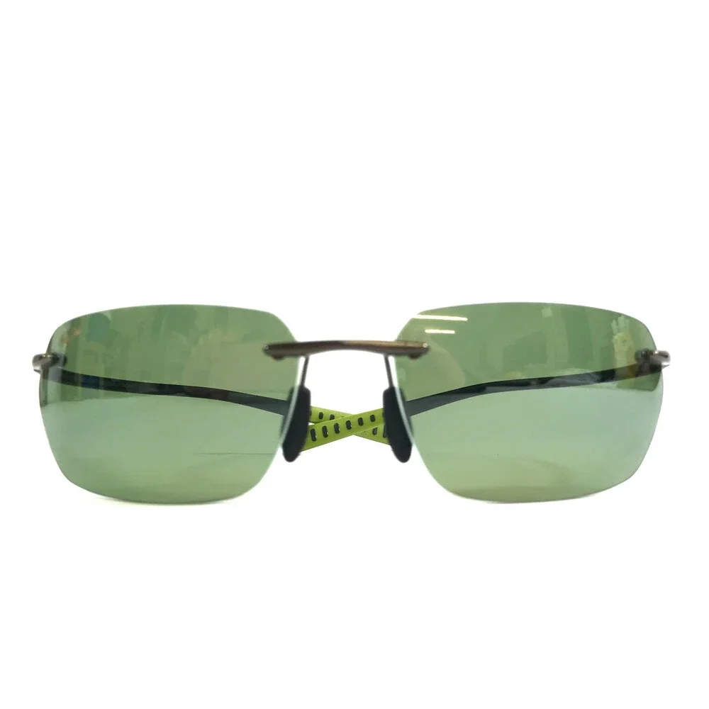 Maui Jim Sunglasses ALAKAI MJ743-02D Gunmetal Frames with Green Maui HT Lenses